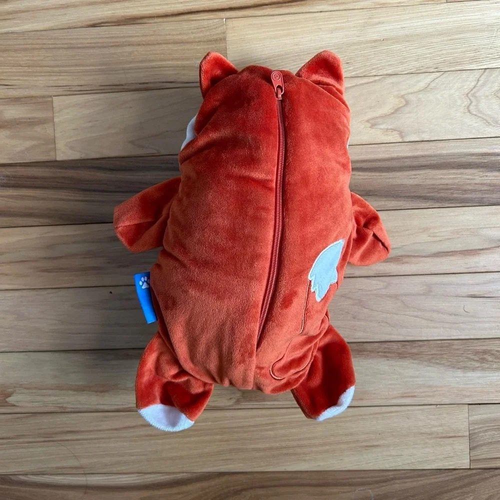 Flynn the Fox Cubcoat zip-up hoodie with ears and plushie Size 2 years